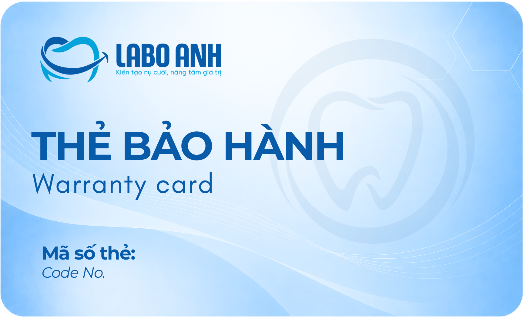 Mặt trước thẻ chứng nhận an toàn